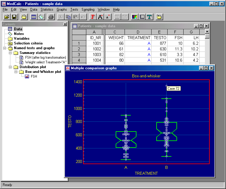 MedCalc Screenshot